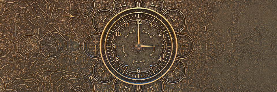 clock showing the time